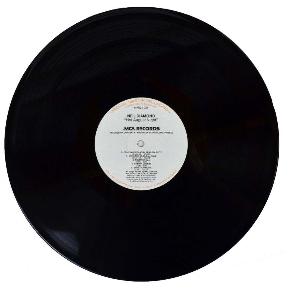 MFSL Collectors 1980 Mobile Fidelity Neil Diamond - Hot August Night LP 2-024 NM/MT