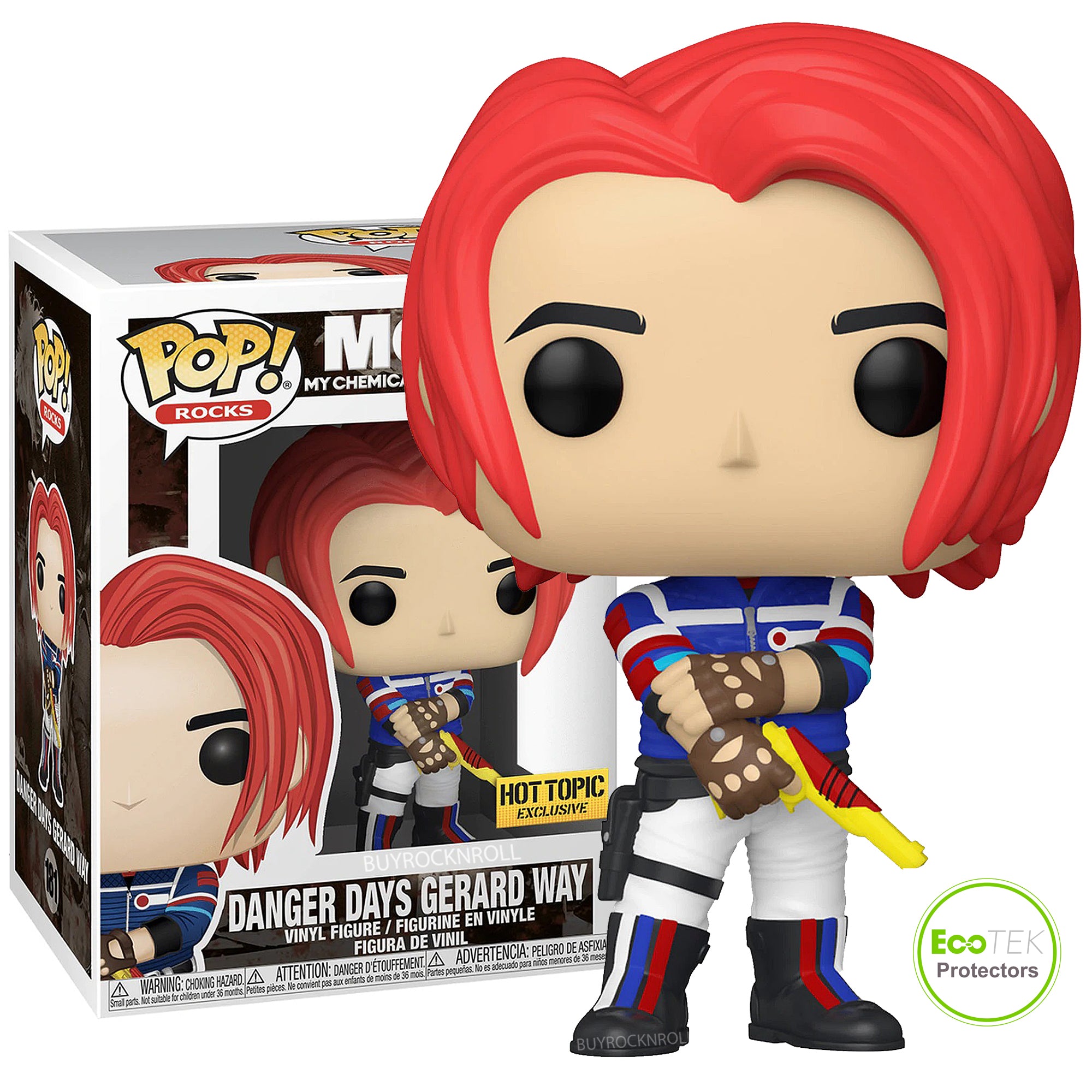 SOLD OUT! MCR Collectible 2020 Funko Pop! Rocks Gerard Way Hot-Topic Danger Days Figure #181 NM
