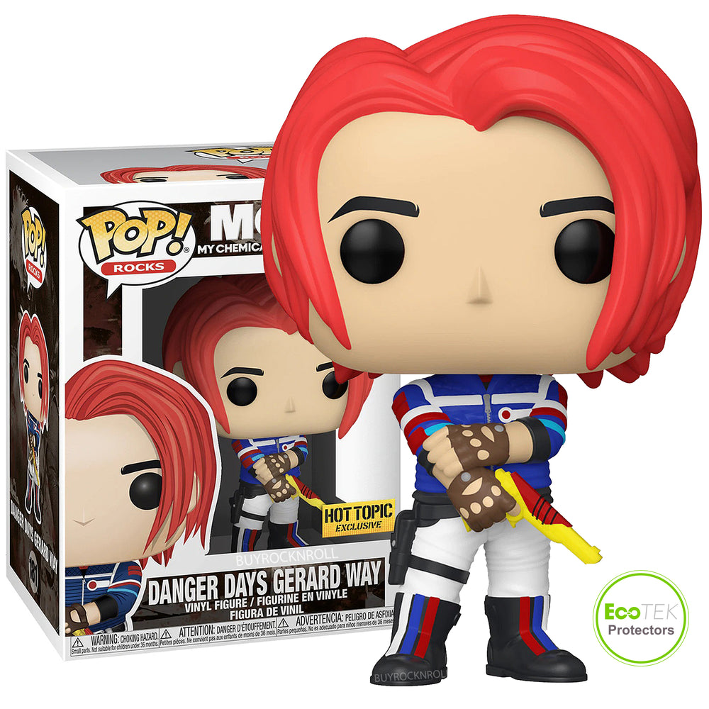 SOLD OUT! MCR Collectible 2020 Funko Pop! Rocks Gerard Way Hot-Topic Danger Days Figure #181 NM