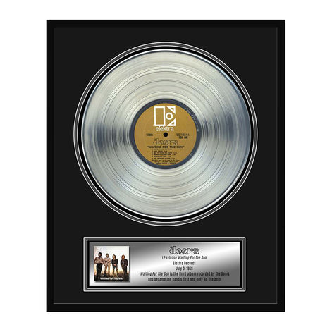 Rare Jim Morrison Doors Collectible Framed Waiting For the Sun Platinum Album Award