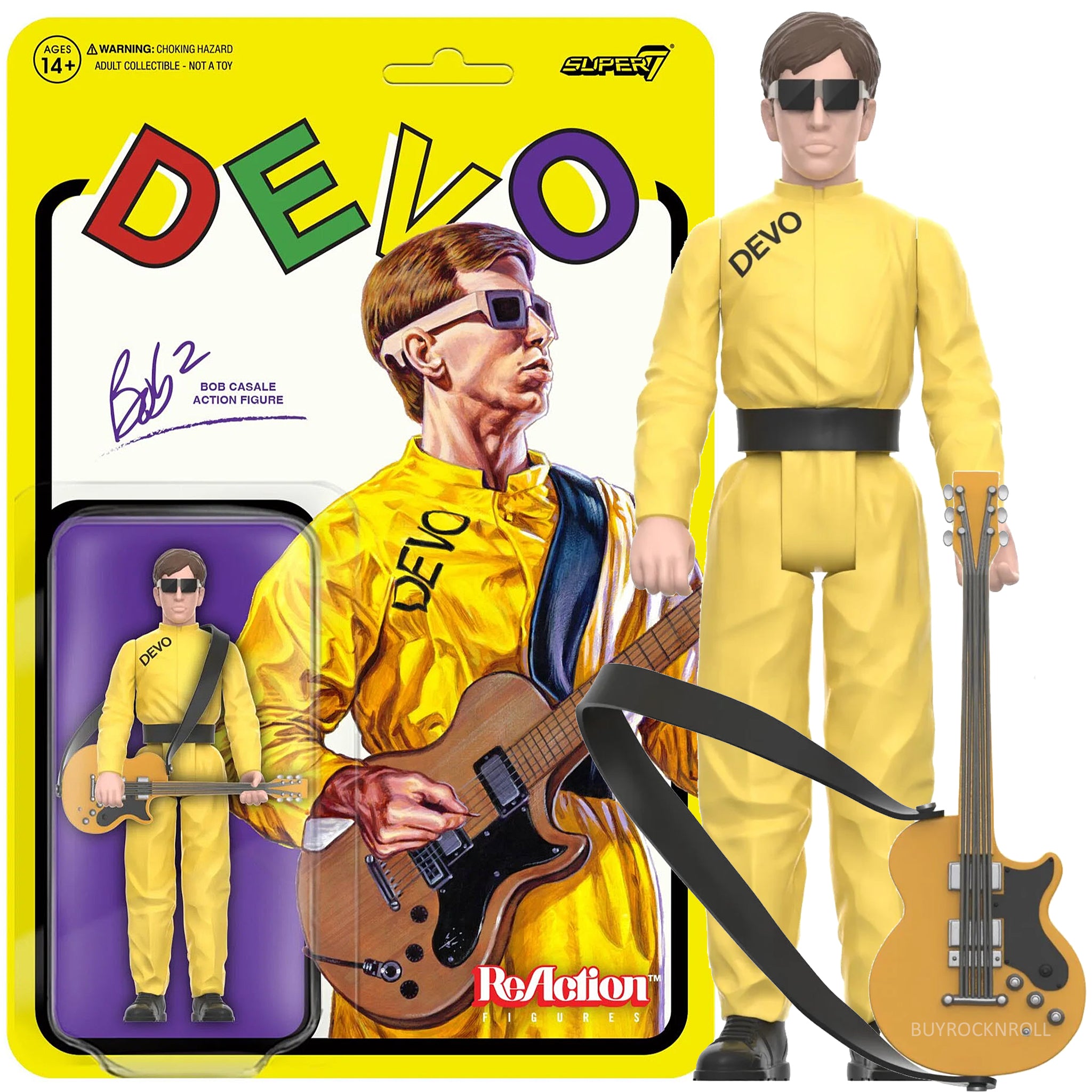SOLD OUT! DEVO Super7 Reaction Figure Set: Mark & Bob Mothersbaugh, Gerald & Bob 2 Casale