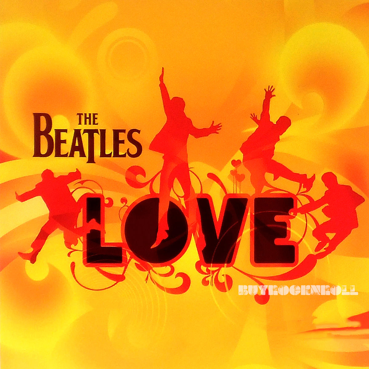 Beatles LOVE Cirque du Soleil Record LP Album Art Flat Promo Poster - Framed