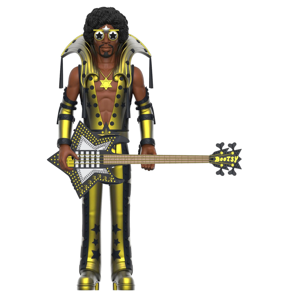 PRESALE - Bootsy Collins Collectible Handpicked Super7 Reaction Figure - Black And Gold