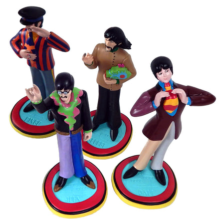 The Beatles 2011 Knucklebonz Rock Iconz Yellow Submarine Band Member Statue Set of 4