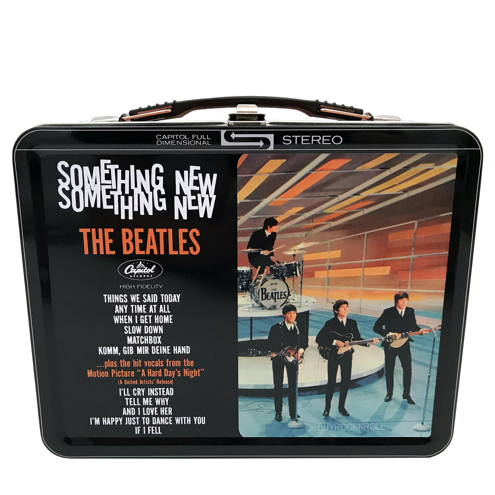 The Beatles 2024 Factory Entertainment Something New Album Cover Tin Tote Lunch Box