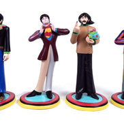 The Beatles 2011 Knucklebonz Rock Iconz Yellow Submarine Band Member Statue Set of 4