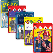 DEVO Collectibles - Super7 Reaction Figure Set of 5 - Gerald Casale Mark Mothersbaugh Bob2 Bob M Booji Boy