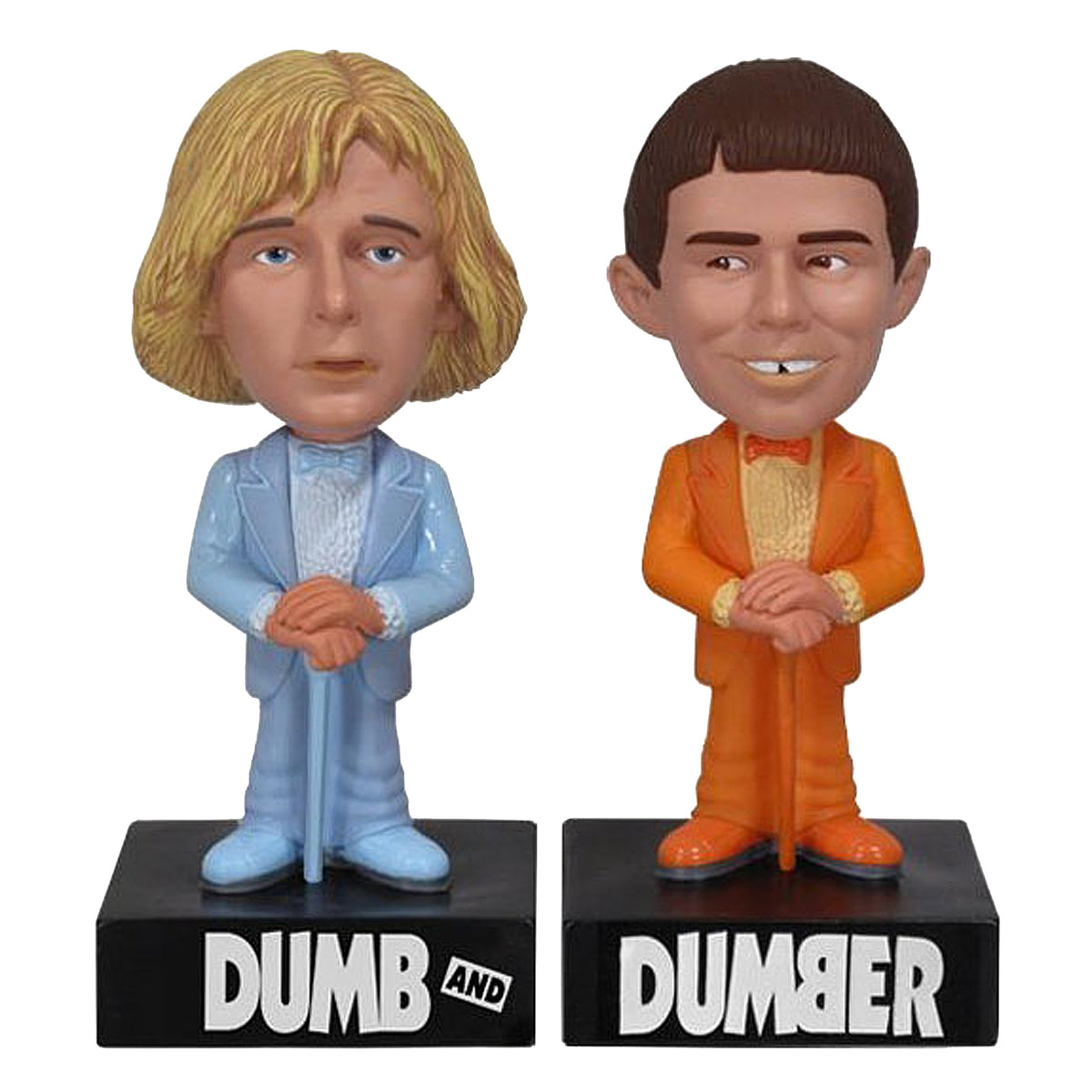 Dumb and Dumber Collectible 2012 Funko Wacky Wobbler Talking Bobble Head Set - Box Shows Some Wear