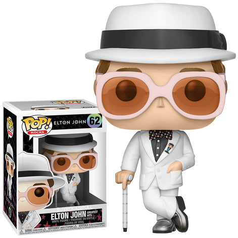 Elton John 2017 Handpicked Funko Pop Rocks Greatest Hits Figure #62 Stacks