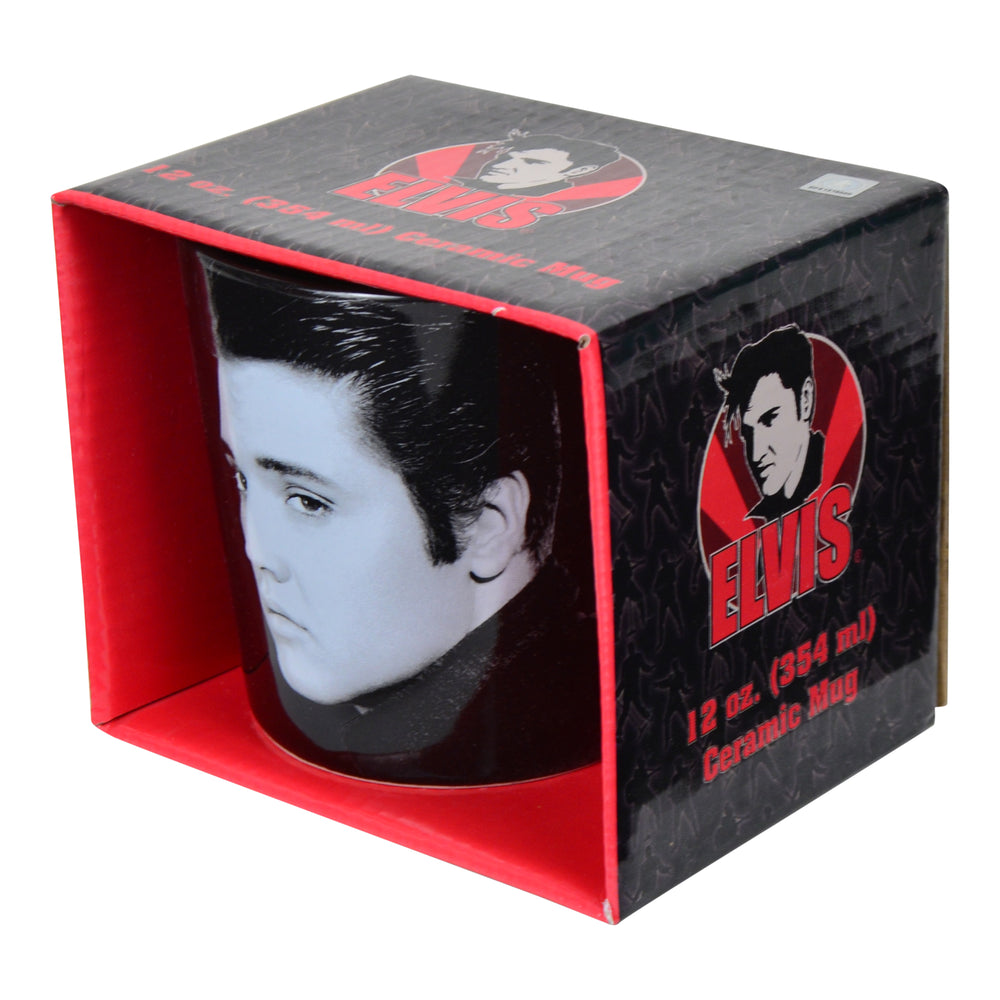 Rare Elvis Presley Collectible 2015 Vandor Portrait 12 oz Ceramic Mug #47562