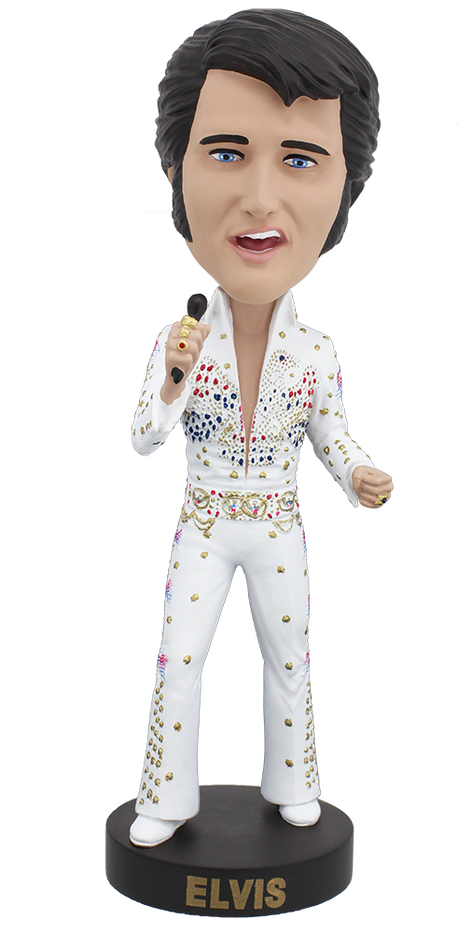 Elvis Presley Collectible Royal Bobbles Hawaiian Eagle Suit Bobblehead Figure