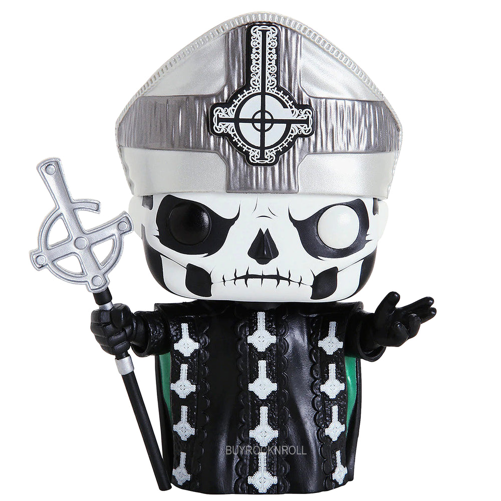 Ghost Collectible: 2019 Funko Pop! Rocks Papa Emeritus II Figure #125 in a Stacks Display Case