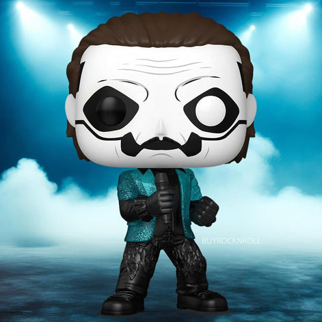 Ghost Collectible 2025 Funko Pop Rocks Papa Emeritus IV Blue Jacket Glitter #455 NM/MT