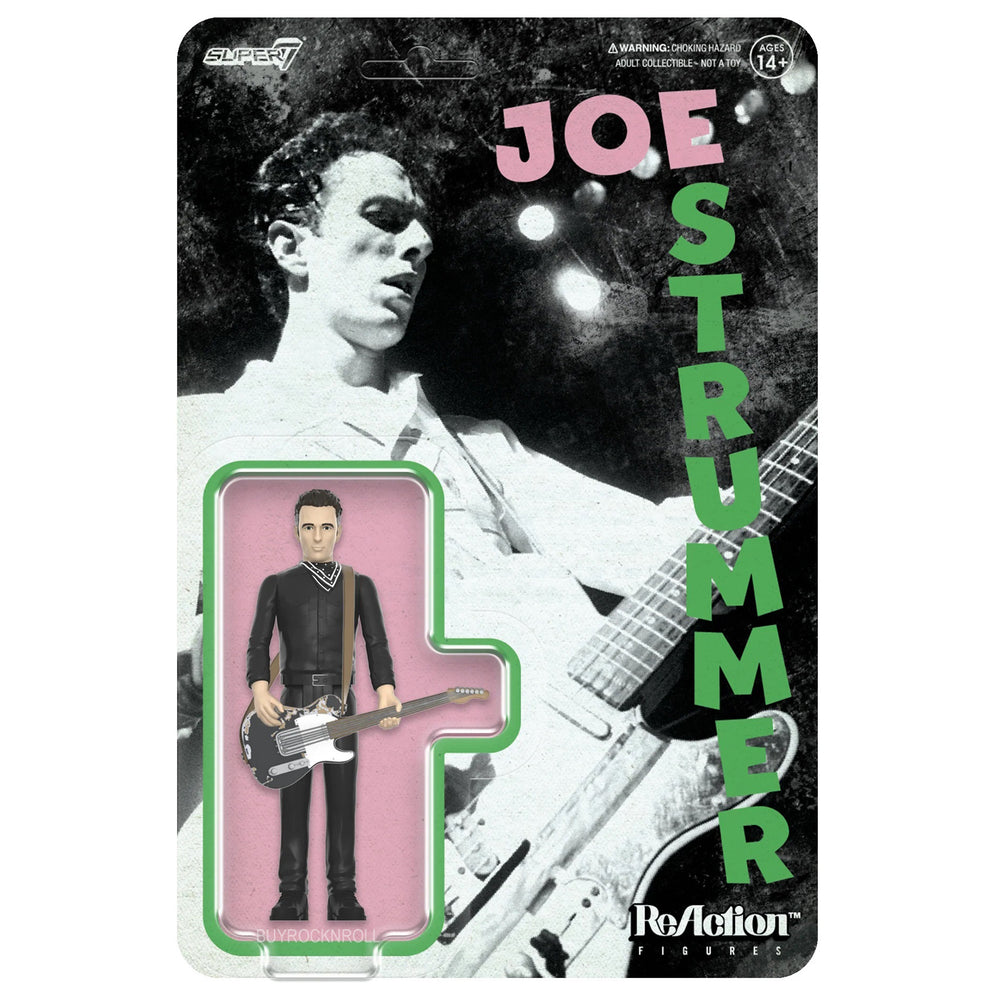 Clash Collectible 2023 Super7 Reaction Figure Joe Strummer (London Calling)