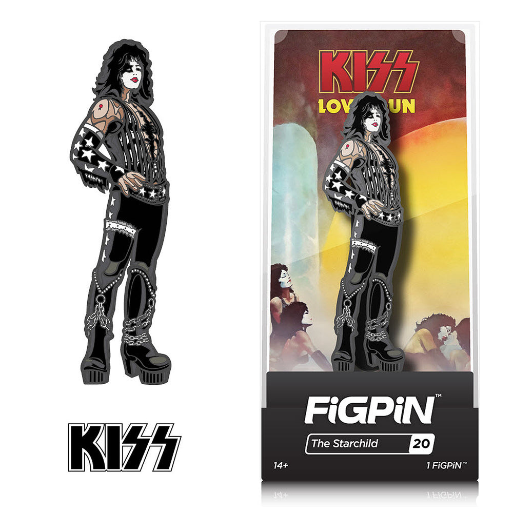 KISS Collectible 2017 FiGPiN Love Gun Paul Stanley Starchild Enamel Figure Pin #20