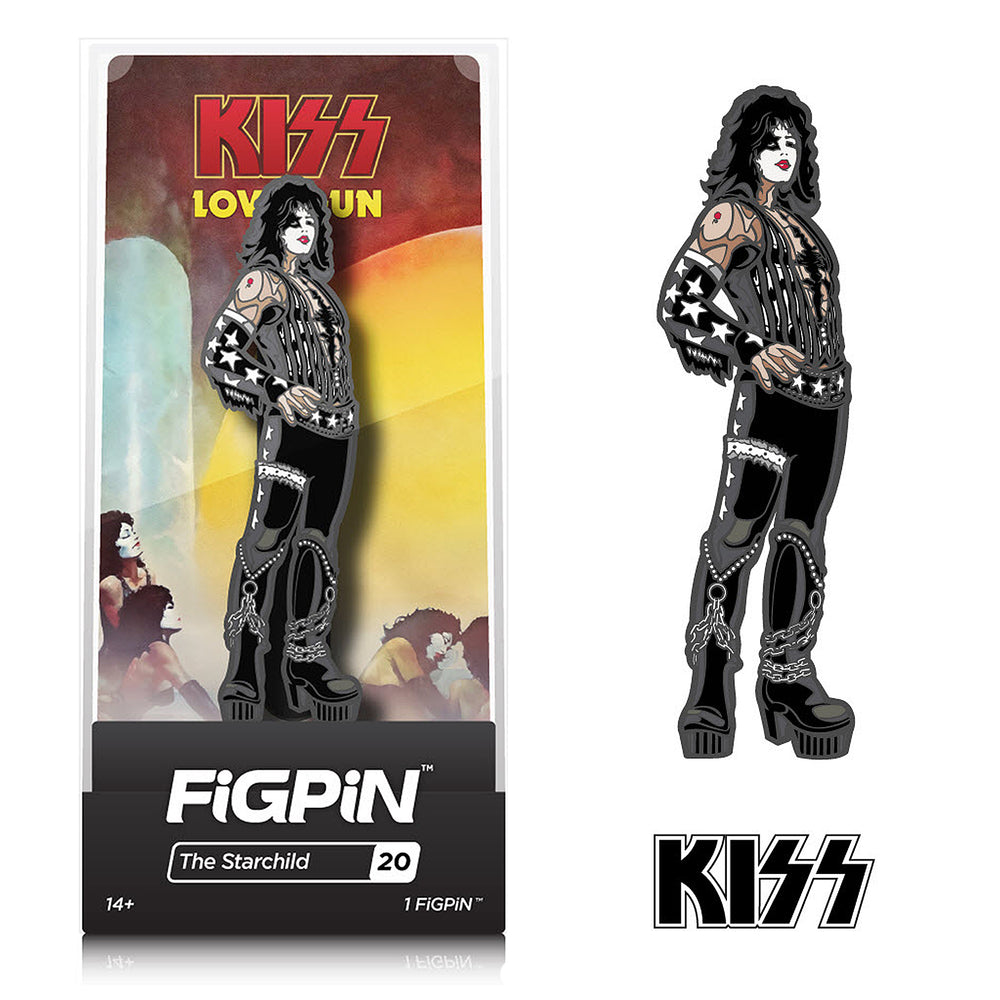 KISS Collectible 2017 FiGPiN Love Gun Paul Stanley Starchild Enamel Figure Pin #20