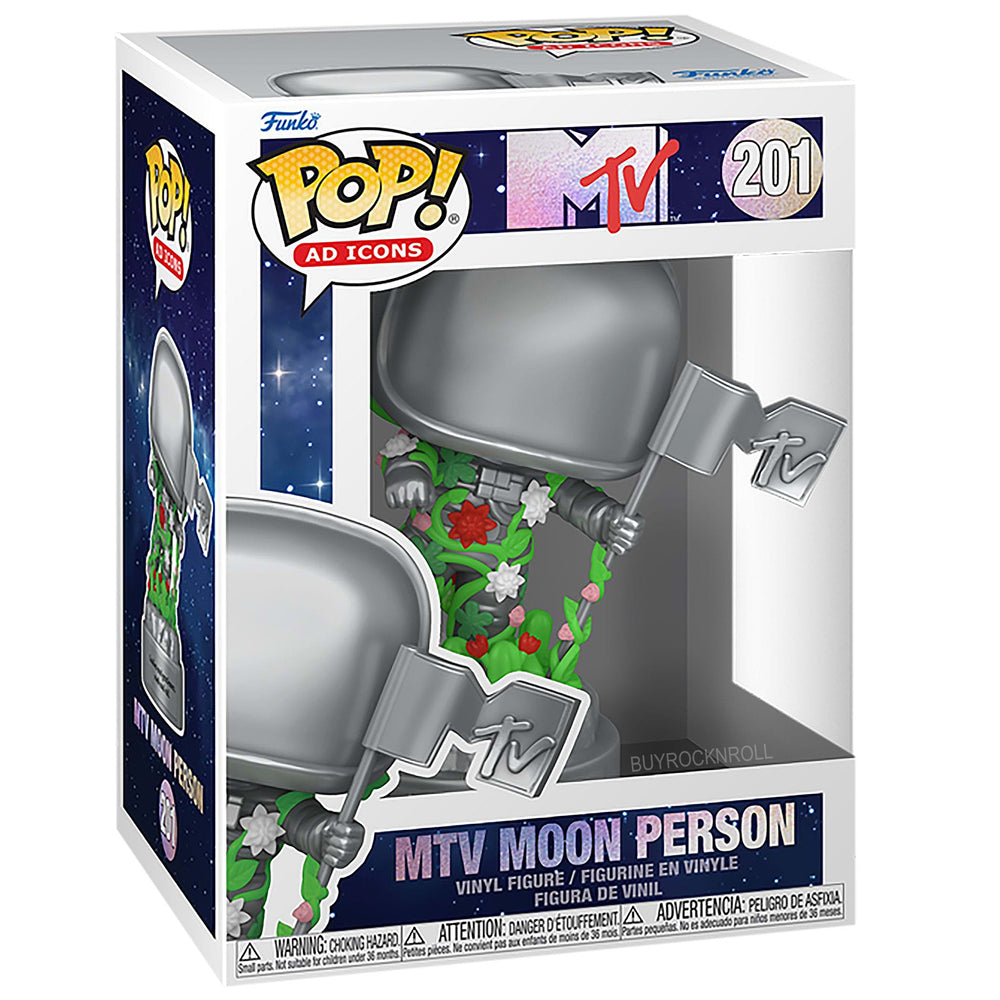 MTV Collectible 2024 Pop Ads Icons 40th Anniversary Moon Person With Flowers 201
