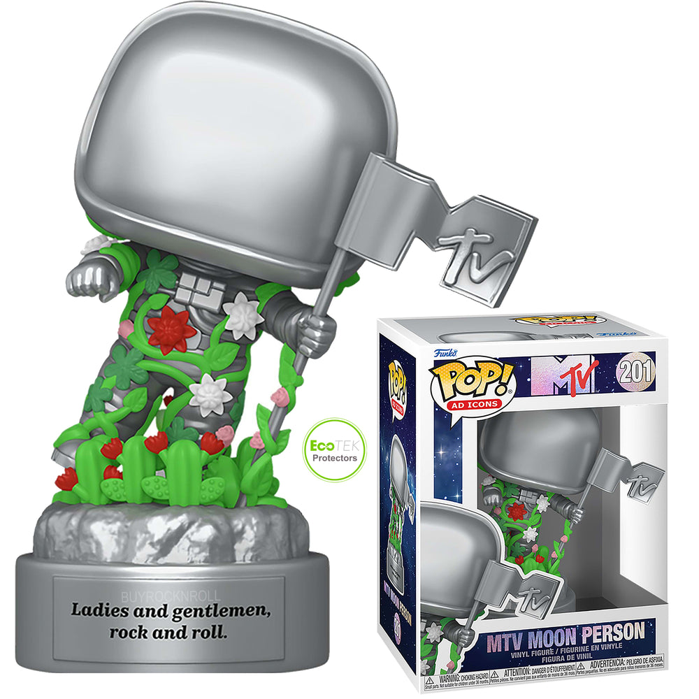 MTV Collectible 2024 Pop Ads Icons 40th Anniversary Moon Person With Flowers 201
