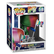 MTV Collectible 2021 Pop Ads Icons Metallic Rainbow Moon Person Figure in Protector
