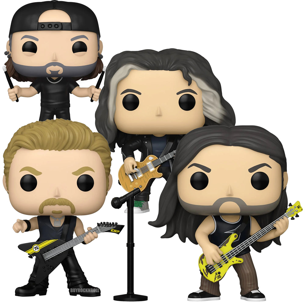PRESALE- Metallica 2035 Funko POP! Rocks 72 Seasons Set #484 485 486 487 Wave 2 NM