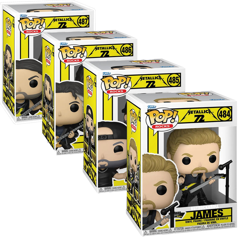 PRESALE- Metallica 2025 Funko POP! Rocks 72 Seasons Set #484 485 486 487 Wave 2 NM