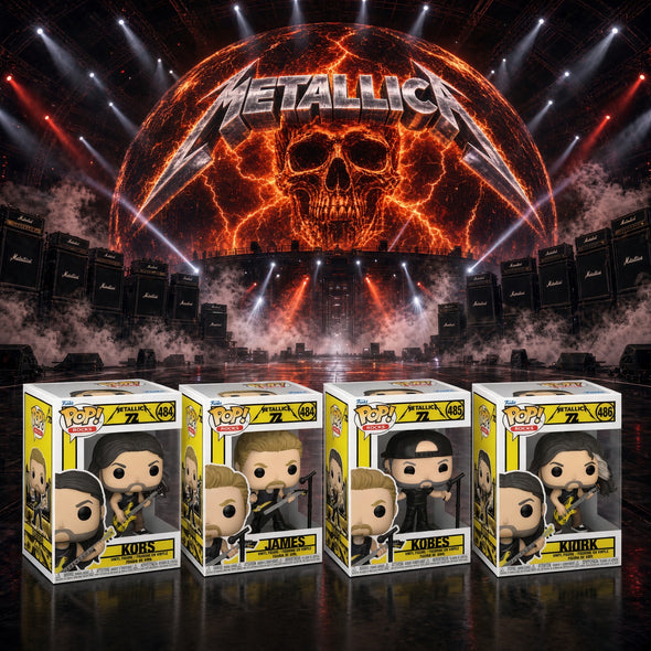 Metallica 2025 Collectible Funko POP Rocks 72 Seasons NM/MT Set 484 485 486 487 Wave 2
