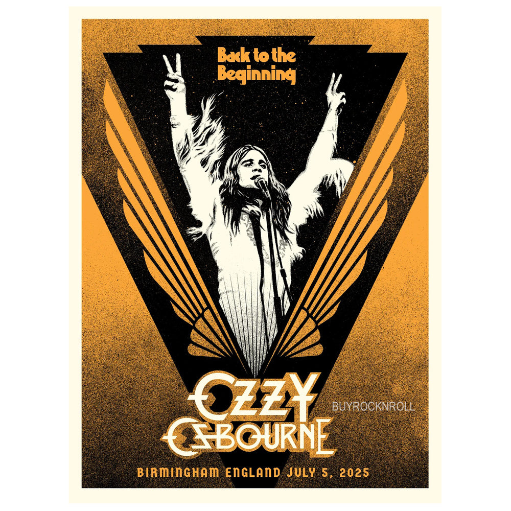 Black Sabbath Collectible 2025 Obey Print Ozzy Osbourne Back To The Beginning