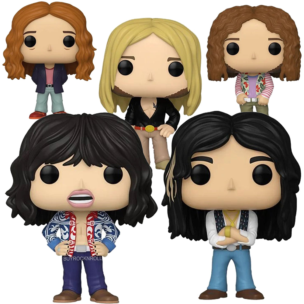 Aerosmith 2024 Handpicked Funko Pop Rocks 5 Pack Set of Figures