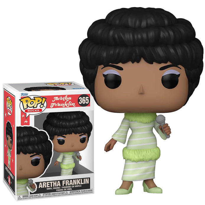 Aretha Franklin Collectible 2023 Handpicked Funko Pop Rocks Green Dress Figure #365