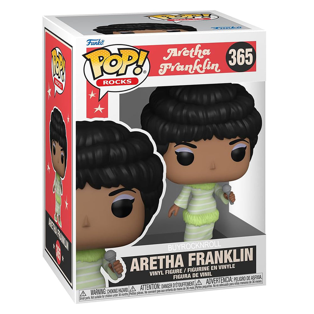 Aretha Franklin Collectible 2023 Handpicked Funko Pop Rocks Green Dress Figure #365