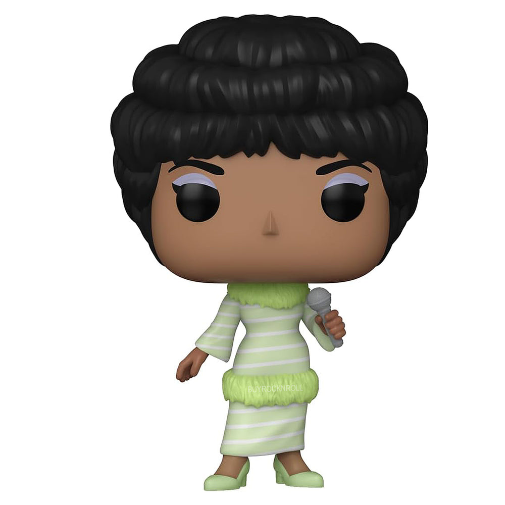 Aretha Franklin Collectible 2023 Handpicked Funko Pop Rocks Green Dress Figure #365