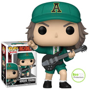 AC/DC Collectible 2024 Handpicked Funko Pop! Rocks Angus Young Green Outfit Figure #411