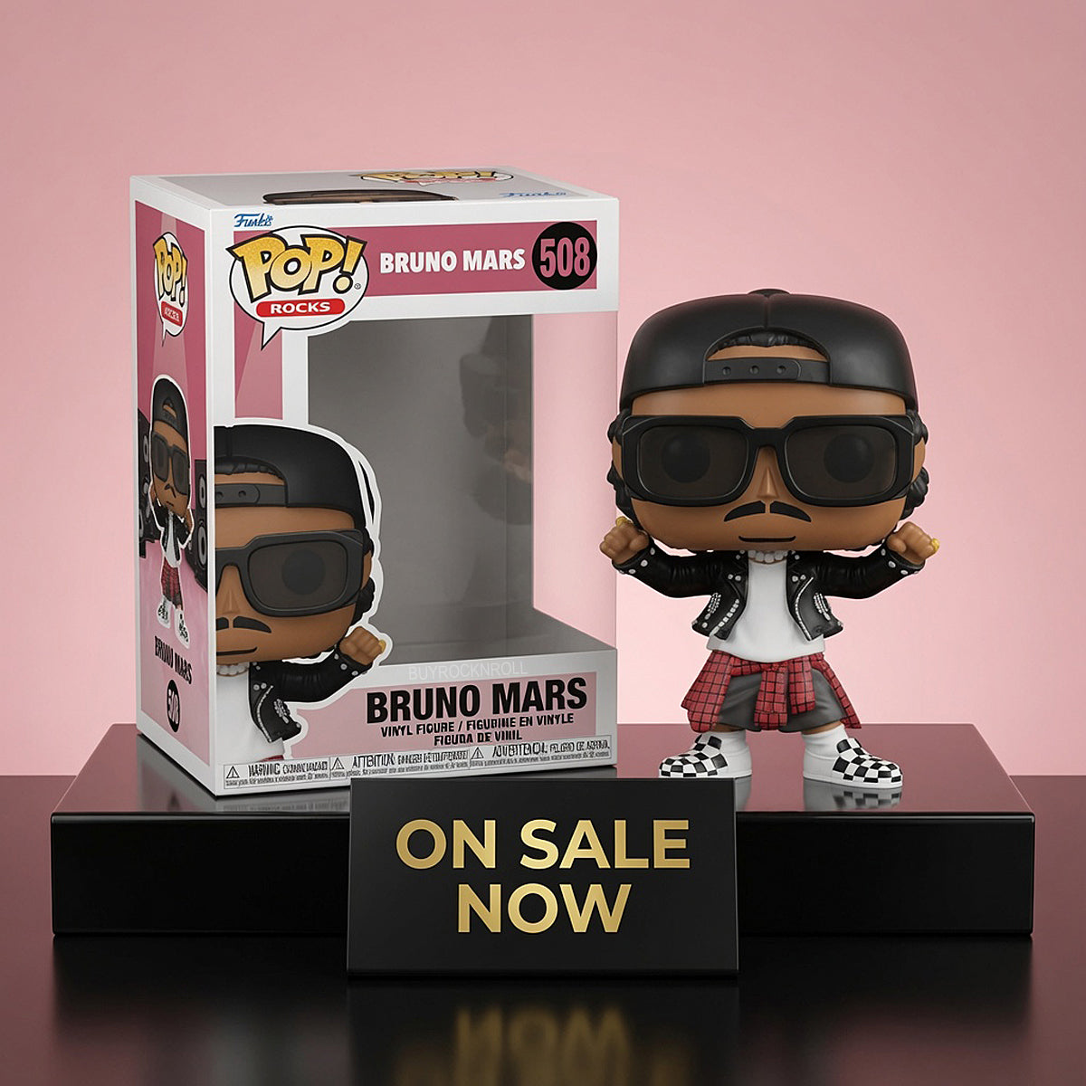 Bruno Mars Funko Pop Rocks #508 APT Ensemble NM/MT in 0.50 mm Premium Protector