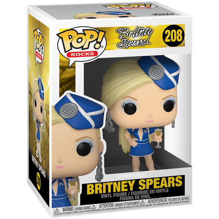 Britney Spears Collectible 2021 Funko Pop Rocks Britney Spears #208 Stewardess NM/MT