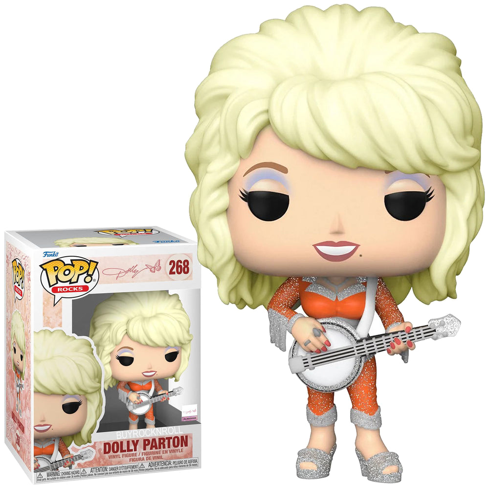 Dolly Parton Collectible 2023 Funko Pop Rocks Vinyl Figure #268
