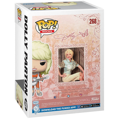Dolly Parton Collectible 2023 Funko Pop Rocks Vinyl Figure #268