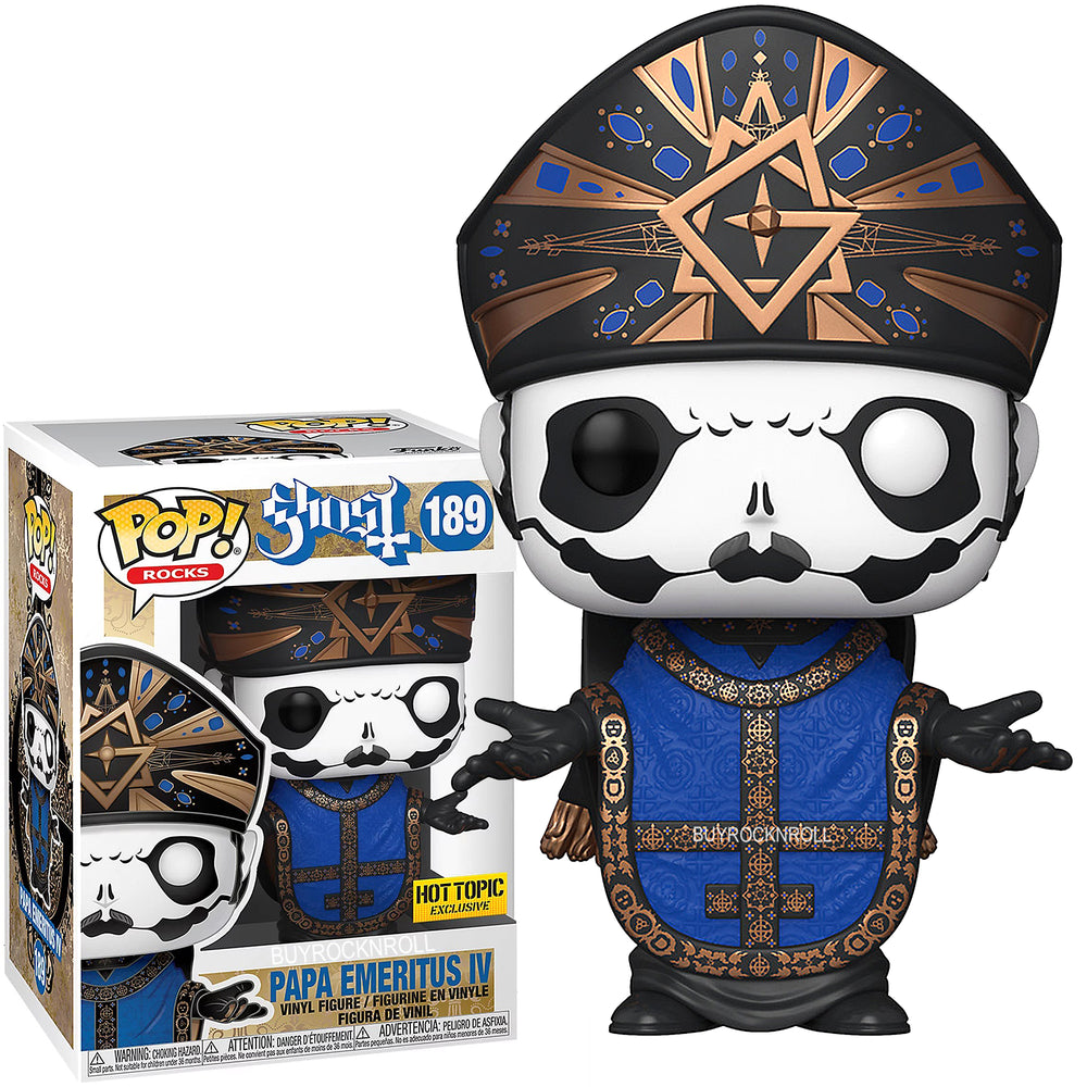 Ghost Collectible: 2020 Funko Pop! Rocks Papa Emeritus IV Figure #189 in Funko Stacks