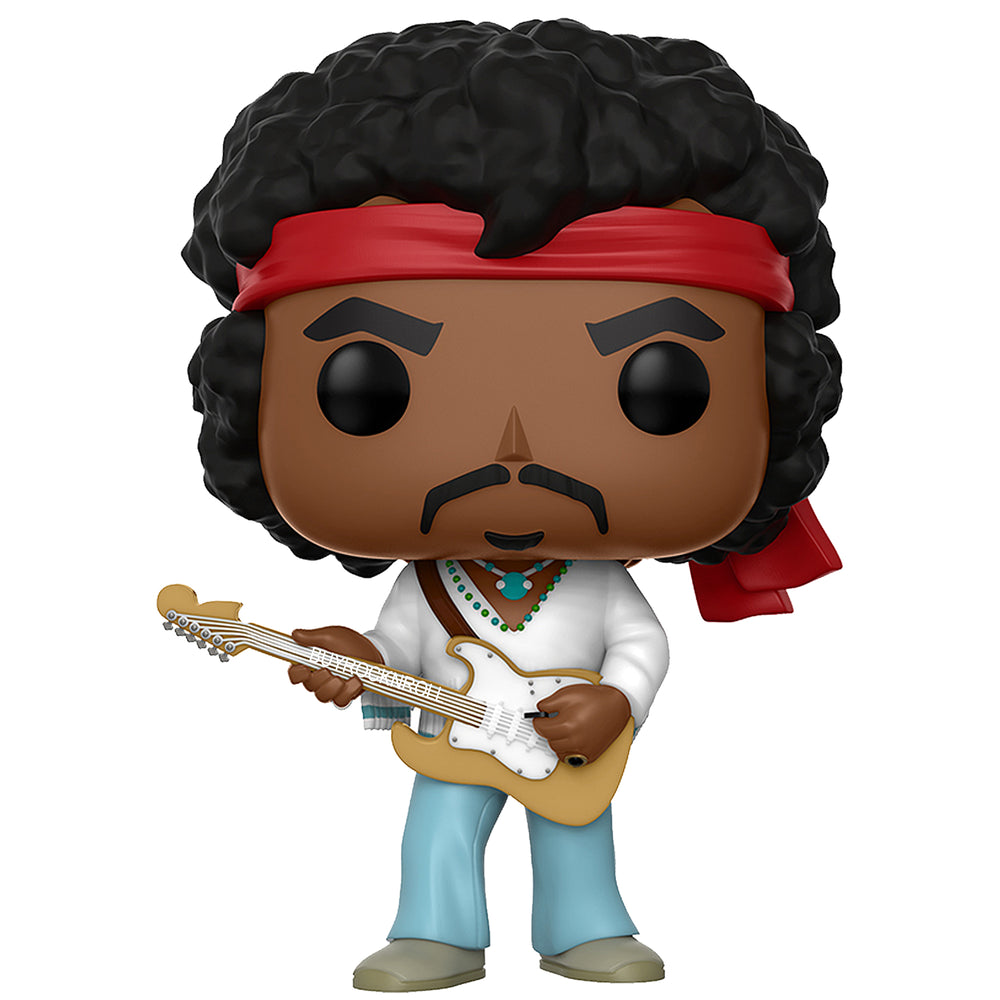 Jimi Hendrix Collectible 2017 Funko POP! Rocks Woodstock Figure #54 in Stacks Display Case