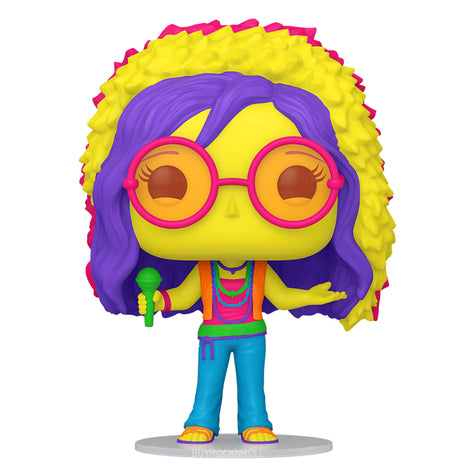 Janis Joplin Collectible 2023 Funko Pop Rocks 'Back Light' #296 Figure Exclusive