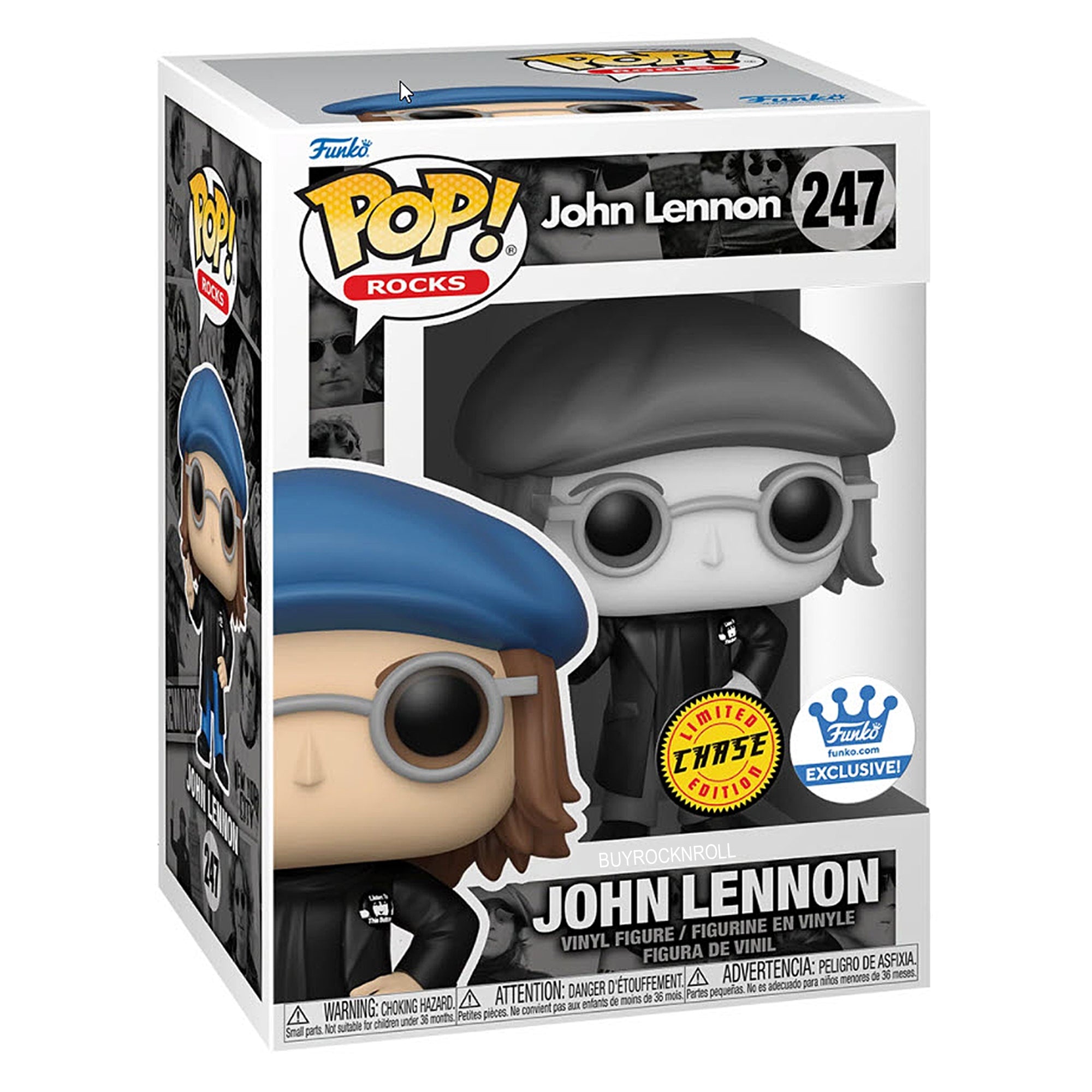 Beatles 2021 Funko Chase Exclusive Pop Rocks John Lennon Pea Coat Figure 247