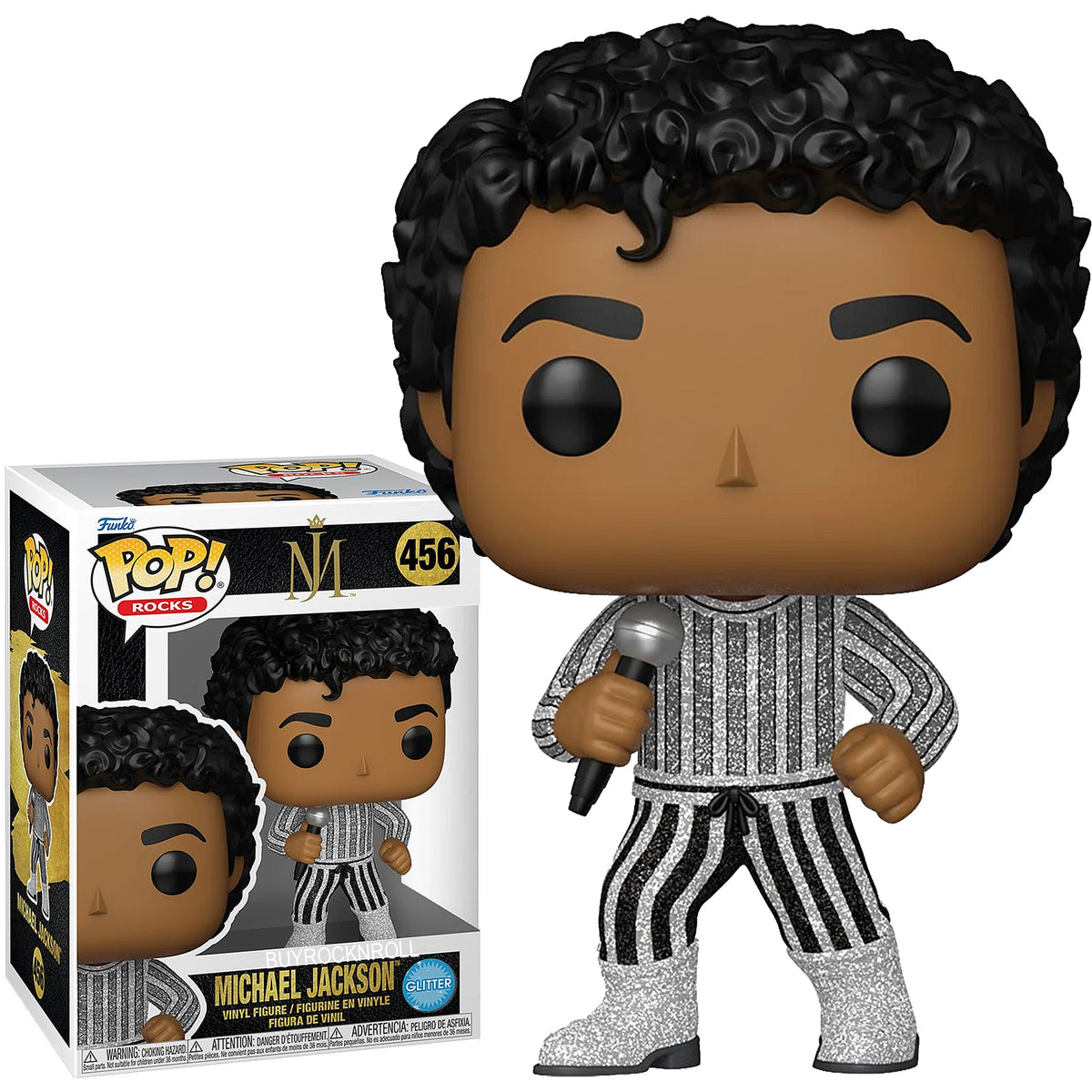 Michael Jackson Collectible 2025 Funko Pop Rocks Figure #456 Rock With You Glitter