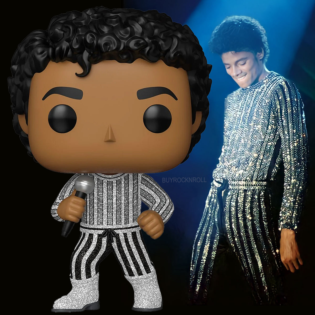 Michael Jackson Collectible 2025 Funko Pop Rocks Figure #456 Rock With You Glitter