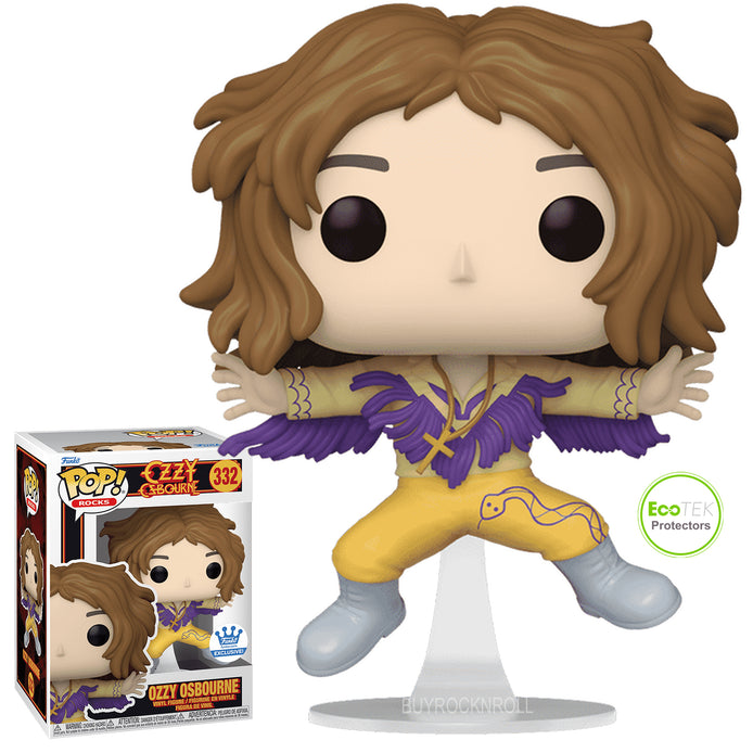 Black Sabbath 2024 Funko Pop Rocks Purple Fringe Outfit Ozzy Figure #332 NM to MT