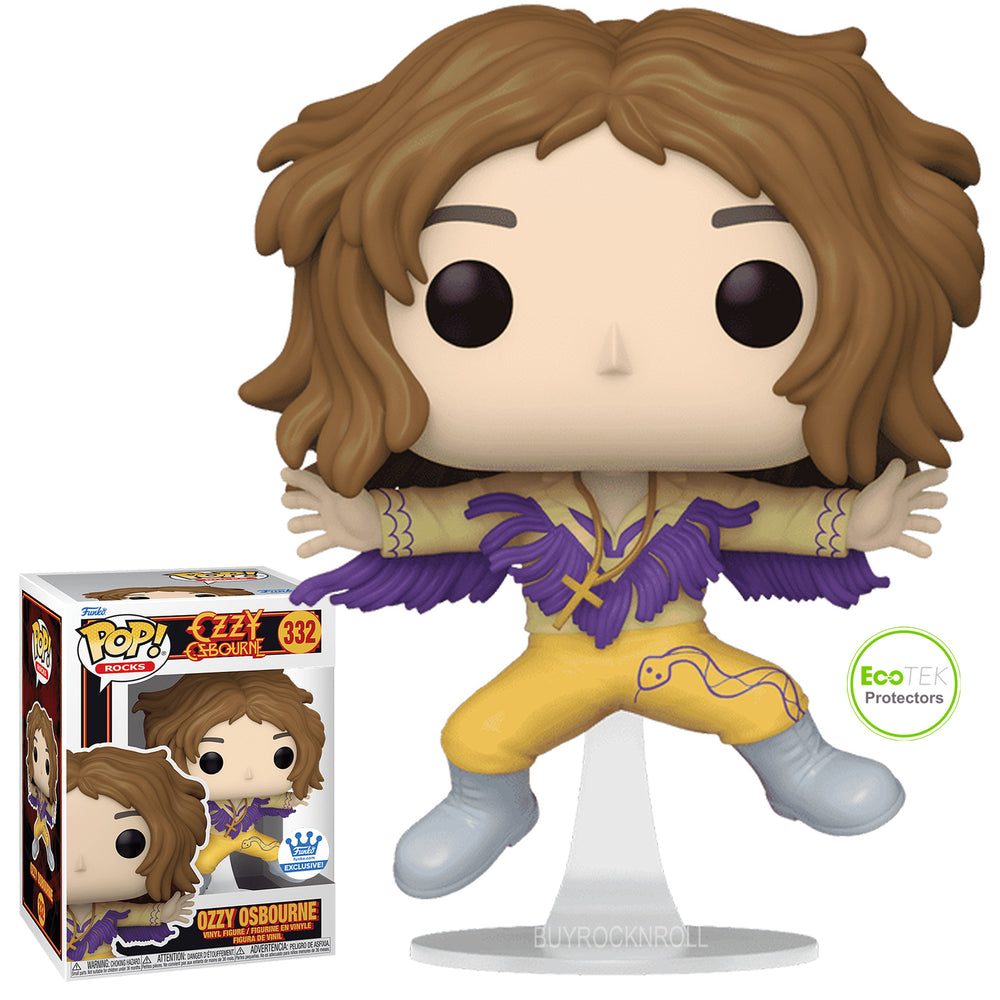 Black Sabbath 2024 Funko Pop Rocks Purple Fringe Outfit Ozzy Figure #332 NM to MT