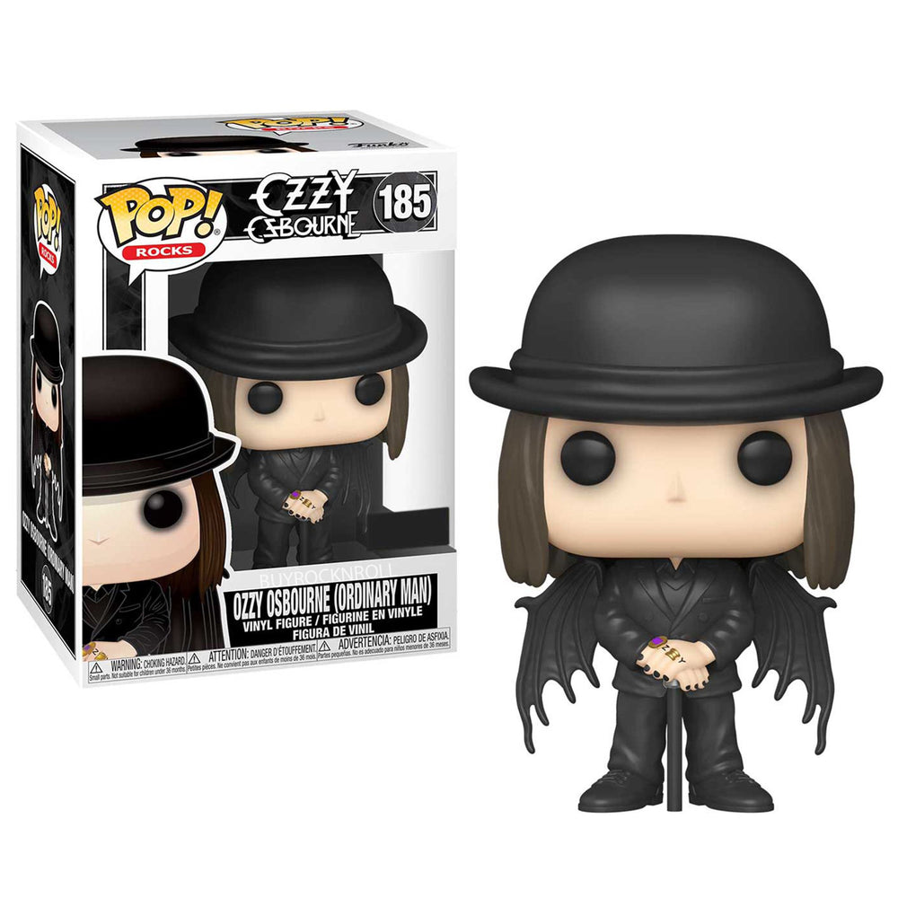 Ozzy Osbourne Collectible 2023 Handpicked Funko Pop! Rocks #185 Ordinary Man Figure in Protector Display