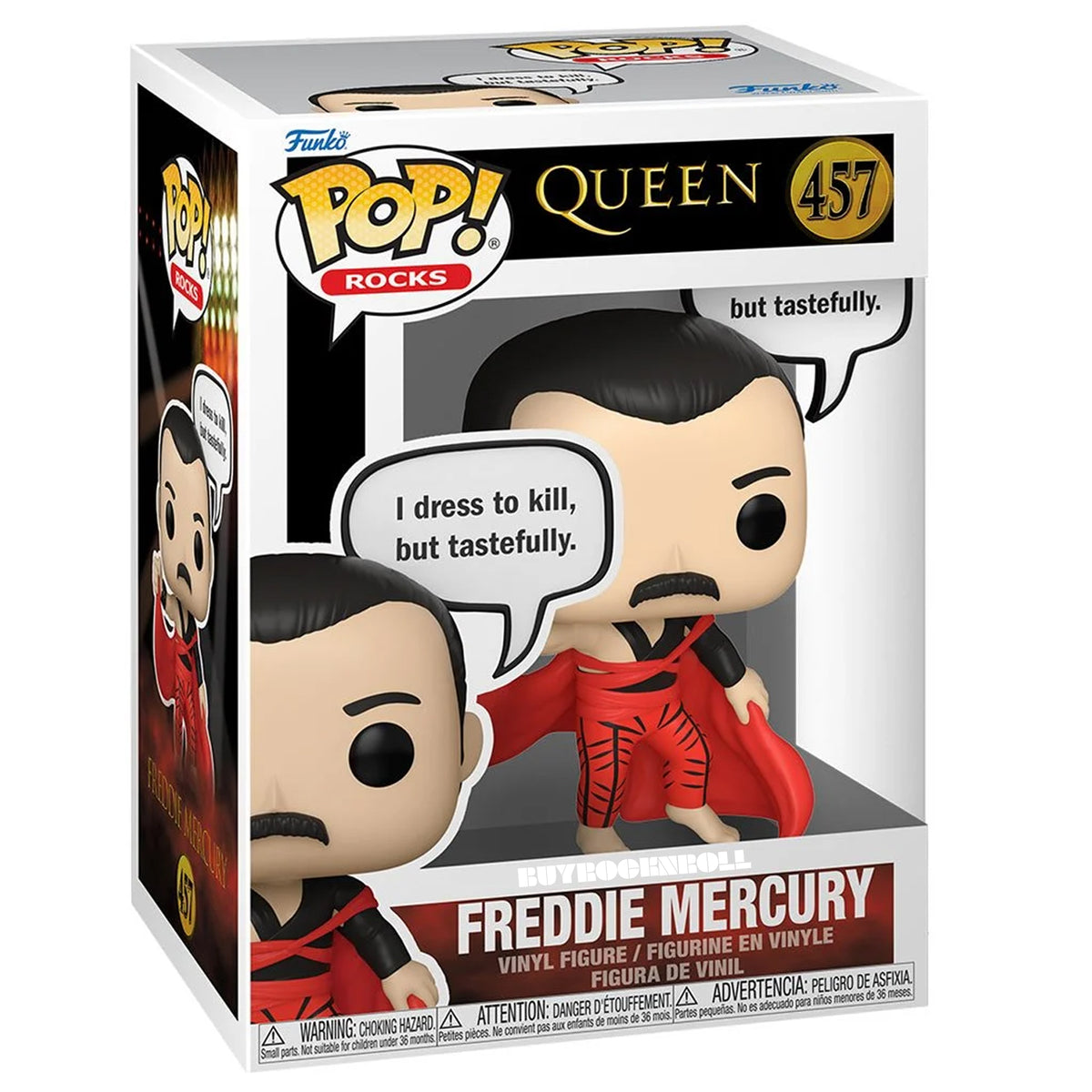 Queen Collectible 2025 Funko Pop Rocks Freddie Mercury Sayings Figure #457 NM/MT