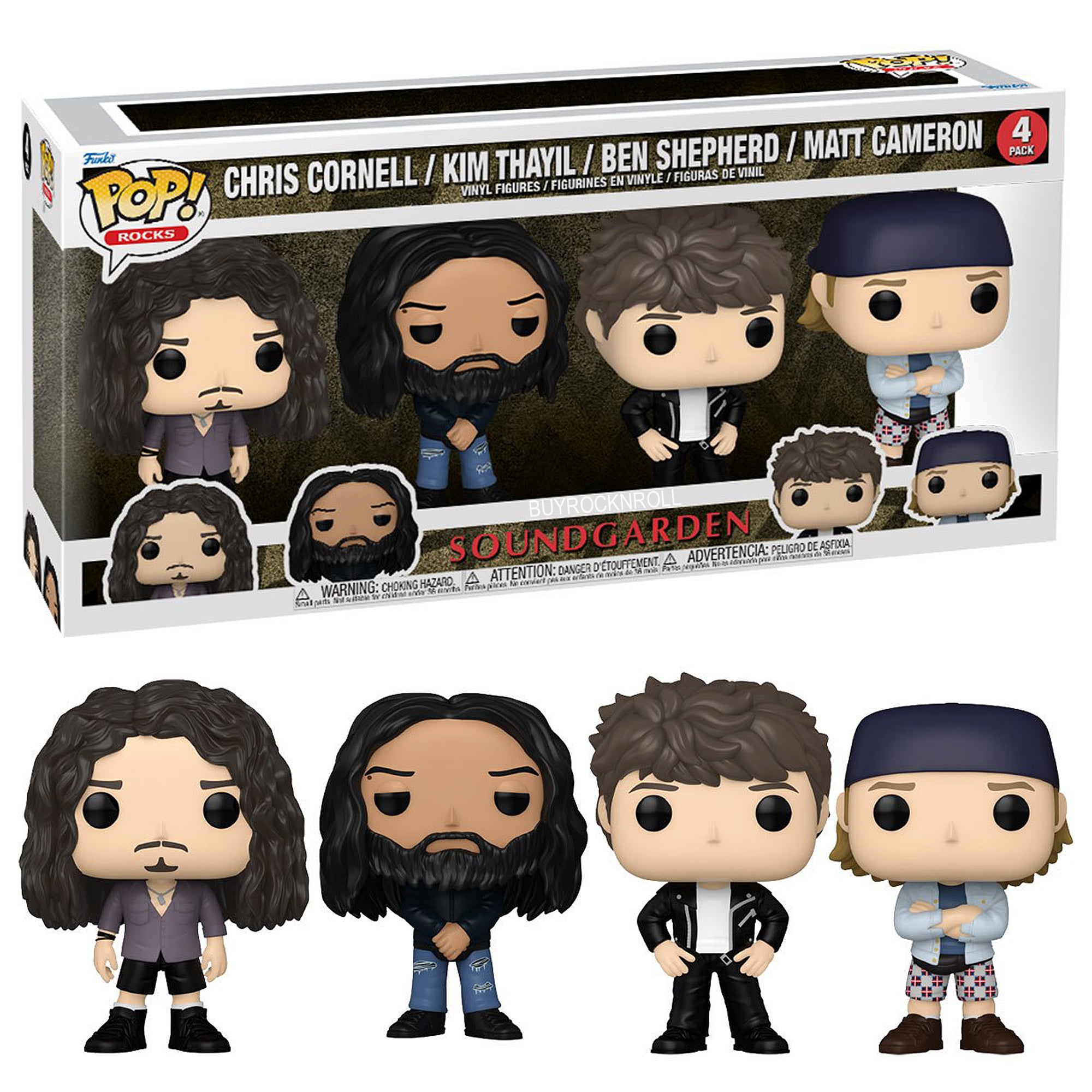 Soundgarden Collectible 2024 Handpicked Funko Pop! Rocks Multipack-4 Figure Set