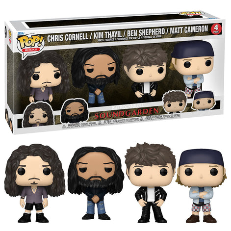Soundgarden Collectible 2024 Handpicked Funko Pop! Rocks Multipack-4 Figure Set