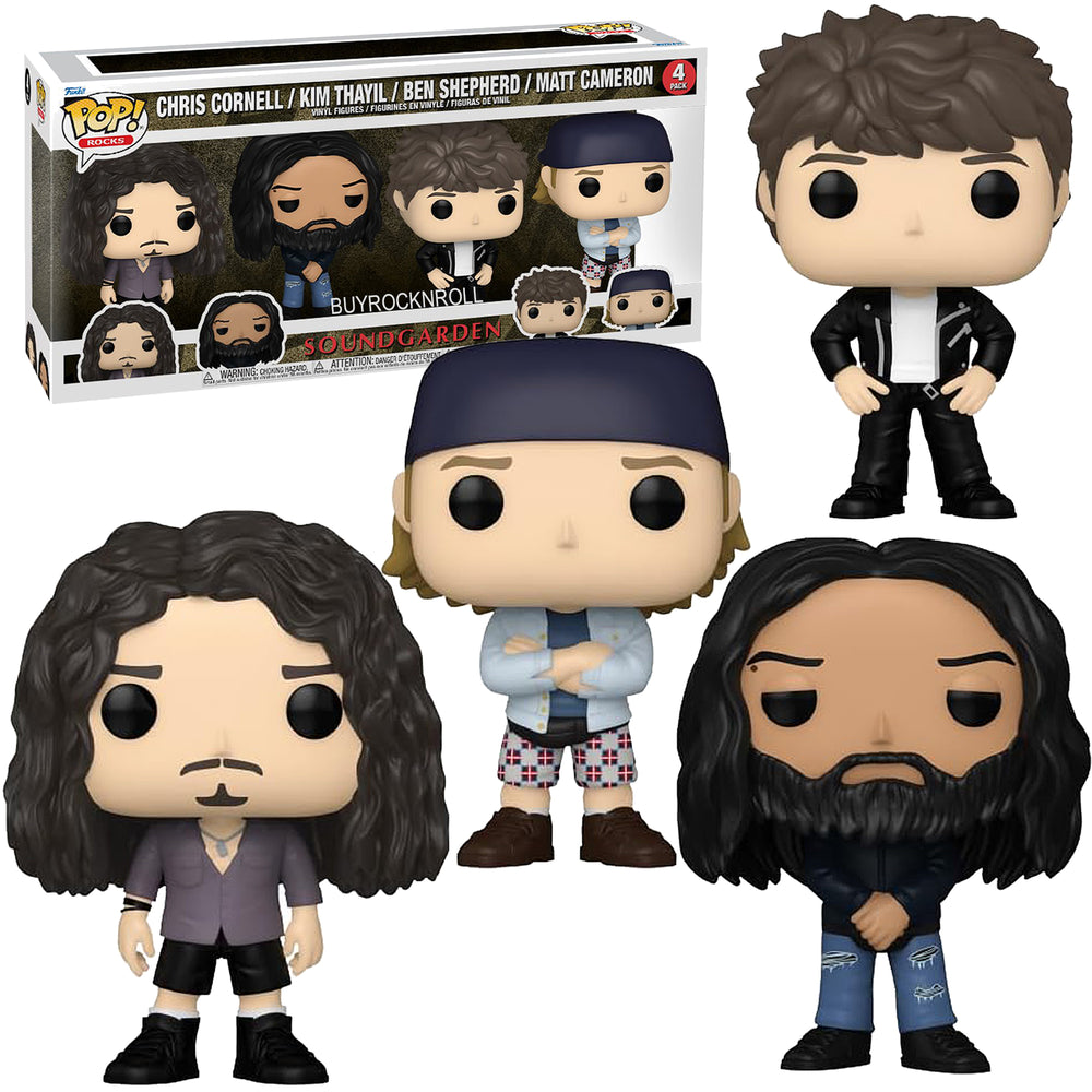 Soundgarden Collectible 2024 Handpicked Funko Pop! Rocks Multipack-4 Figure Set