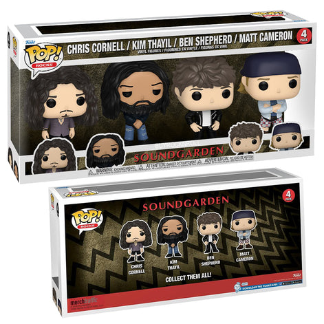 Soundgarden Collectible 2024 Handpicked Funko Pop! Rocks Multipack-4 Figure Set